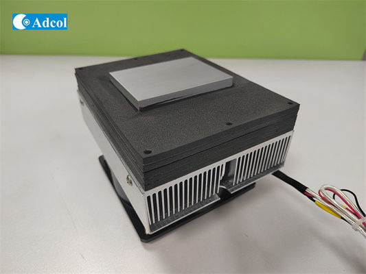 وحدة تبريد حرارية كهربائية 50W 24V DC Peltier Cold Plate Aluminium Fin