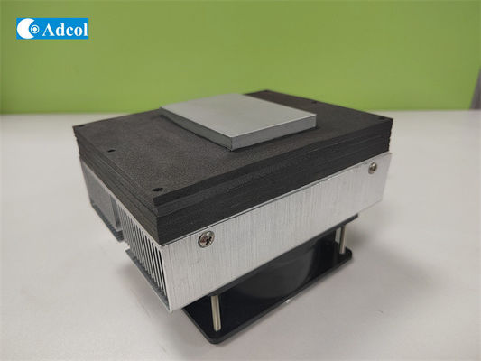 وحدة تبريد حرارية كهربائية 50W 24V DC Peltier Cold Plate Aluminium Fin
